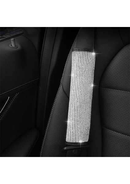 4 Paket Emniyet Kemeri Omuz Pedleri Parlaklık Kristal Araba Emniyet Kemeri Kapakları ve 1x Otomatik Vardiyalı Dişli Kapağı Parlaklık Kristal (Yurt Dışından) fiyatları