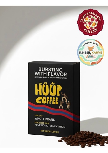 x Fermente Kahve - No:4 - Tropik Meyve Tadım Notalı Craft Filtre Kahve (Çekirdek) - 250GR