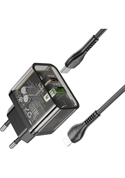 Yetkinphone N34 PD20W USB + Type-C + iPhone Lightning Kablo Hızlı Şarj Adaptör Seti fırsatları