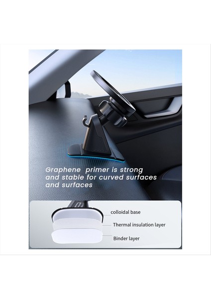 Joyroom Çok Fonksiyonlu Taşınabilir Araba Telefon Tutucu Stick-On Mini Katı Evrensel Araba Gösterge Tablosu Tutucu (Yurt Dışından) modelleri