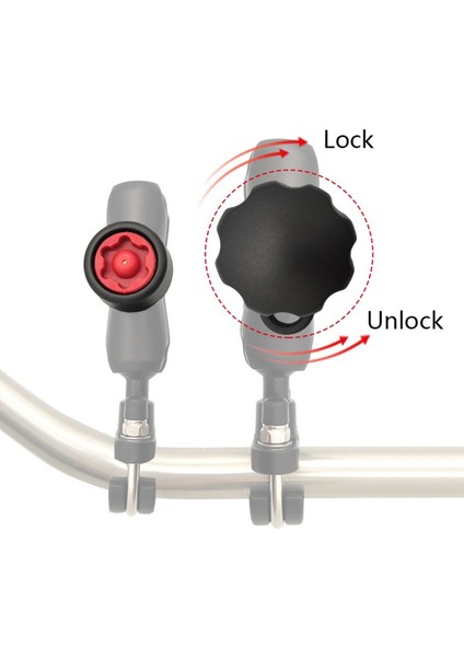 Yüksek Kaliteli Hırsızlık Önleme Kararlı Pin-Kilidi Güvenlik Düğmesi Ram Monte 1 Inç Kol Soket Telefon Tutucusu Için Anahtar (Yurt Dışından) fiyatları