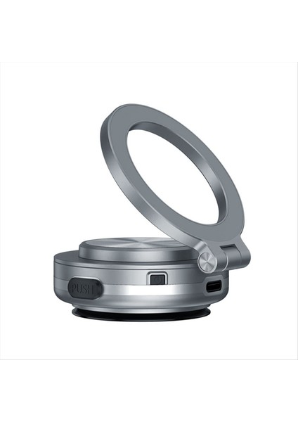 360 ° Dönen Vakum Adsorpsiyon Manyetik Braket Evrensel Araç Navigasyon Aleti Tablo Telefon Braketi Gümüş (Yurt Dışından) fiyatları