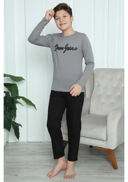 Erkek Çocuk Penye Pijama Takım Füme fiyatları
