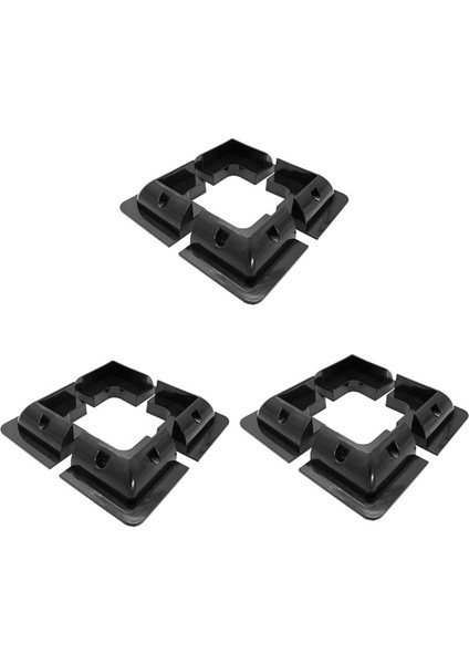 12PCS Rv Güneş Paneli Montaj Braketleri Rv Tekne Karavanları Için Siyah Drill-Free Köşe Braket Desteği (Yurt Dışından)