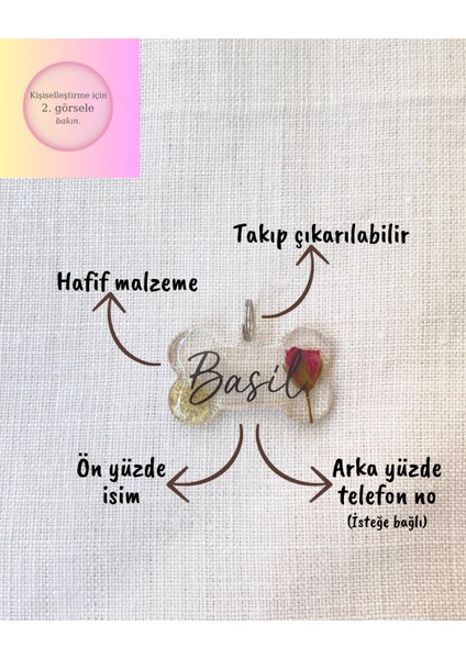 Gerçek Çiçekli Kedi/ Küçük- Orta Irk Köpek- Isimliği/ Künyesi