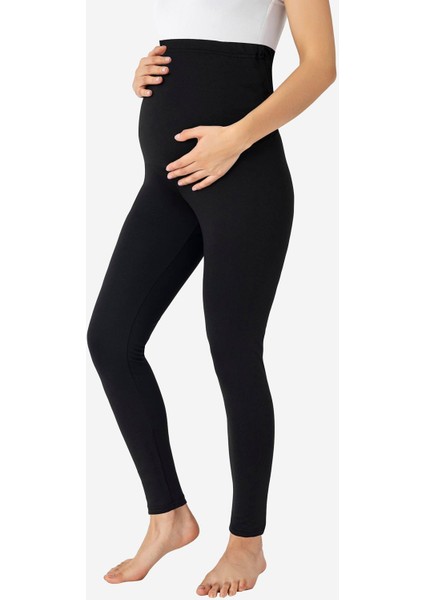 Termal Şardonlu Sıcak Tutan Esnek Beli Ayarlanabilir Kışlık Hamile Tayt Siyah fiyatları