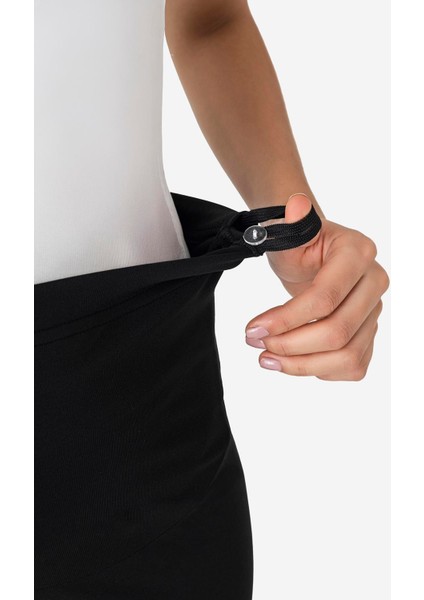 Termal Şardonlu Sıcak Tutan Esnek Beli Ayarlanabilir Kışlık Hamile Tayt Siyah modelleri