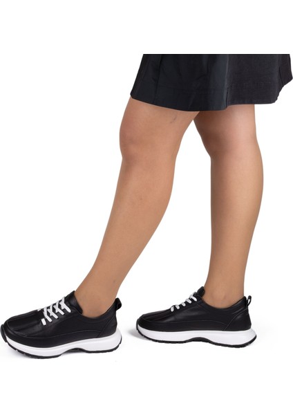 Kadın Hakiki Deri Anatomik Hafif Spor Yürüyüş Ayakkabısı Sneaker