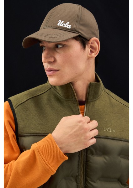 Mathıas Haki Fermuarlı ve Cepli Scuba Kumaş Standard Fit Erkek Yelek