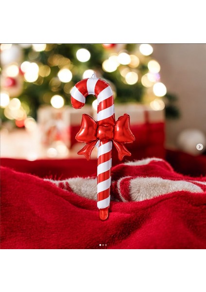 Kurdeleli Baston Folyo Balon