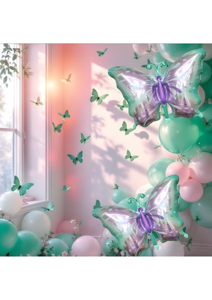 Yeşil–mor Kelebek Folyo Balon fiyatları