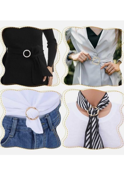 Şal Eşarp Fular Tokası-Klipsi 4 Lü Set (BC-1244) fiyatları