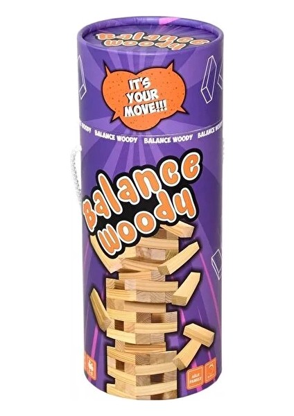 Balance Woody Rulo Kule Oyunu Ahşap Denge Jenga Oyunu