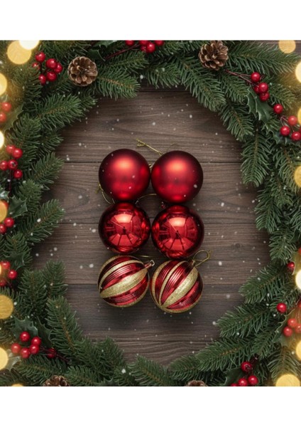 Yılbaşı Ağaç Süs Seti 36'lı, Parlak ve Renkli Dekorasyon Malzemeleri fırsatları