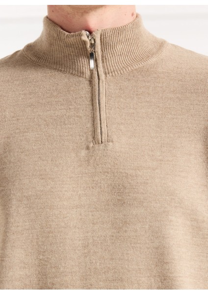 Bato Yaka Basic Düz Bej Erkek Kazak MML5WM-KZK9530 fırsatları