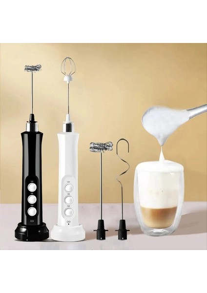 Elde Taşınabilir Elektrikli Süt Köpürtücü 3'ü 1 Arada Süt Köpürtücü Mutfakta Yumurta Çırpmak Için Uygun Taşınabilir Süt Blenderi A (Yurt Dışından) fiyatları