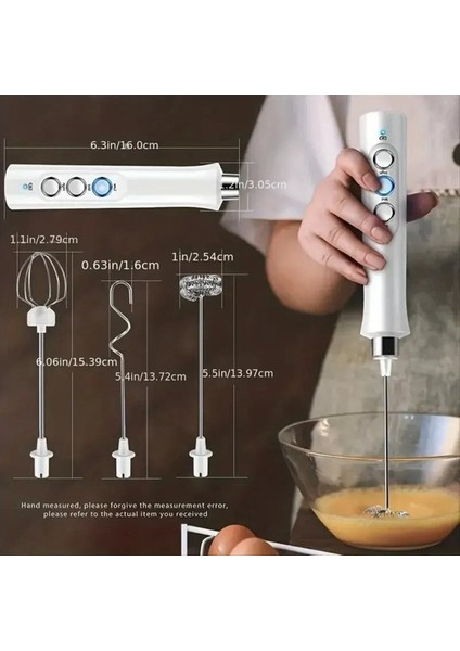 Elde Taşınabilir Elektrikli Süt Köpürtücü 3'ü 1 Arada Süt Köpürtücü Mutfakta Yumurta Çırpmak Için Uygun Taşınabilir Süt Blenderi A (Yurt Dışından) fırsatları
