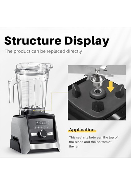 Blender Için Bıçak Değiştirme 5200 Serisi Blender Mikser 64OZ ve 32OZ Kaplar Için Islak Bıçağın Değiştirilmesi (Yurt Dışından) fırsatları