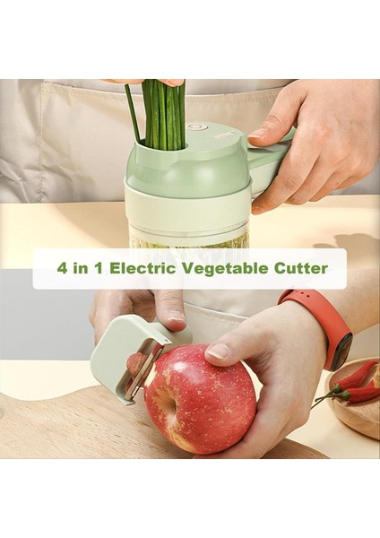 4'ü 1 Arada Elde Taşınabilir Elektrikli Sebze Doğrama Seti Tek Dokunuşla Temizleme Özellikli Kablosuz Mini Mutfak Robotu (Yurt Dışından) fırsatları