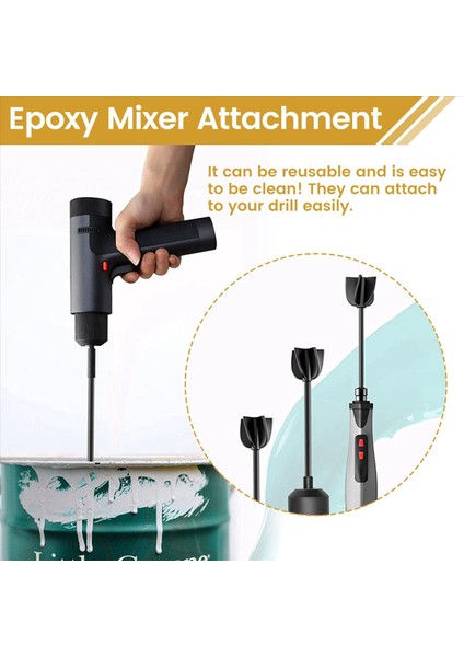 Reçine Karıştırıcı Kürekler, Matkap Için Epoksi Karıştırıcı Ataşmanı, Yeniden Kullanılabilir Boya Karıştırıcı Matkap Ataşmanı (6 Adet) (Yurt Dışından) fırsatları