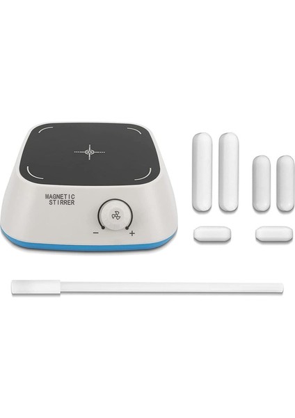 6pcs Karıştırma Çubuğu Seti ve Karıştırma Çubuğu Alıcısı ile 4 Inç Manyetik Karıştırıcı, Bilimsel Araştırma ve Evde Bira Yapımına Uygun (Yurt Dışından)
