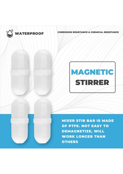 10 Adet 20MM/0.8 Inç Manyetik Karıştırıcı Mikser Karıştırma Çubuğu Laboratuvar Çubuğu Karıştırma Plakası Çubuğu (Yurt Dışından) fırsatları