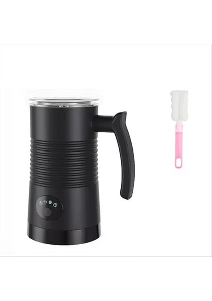 4'ü 1 Arada Elektrikli Sıcak ve Soğuk Köpük Makinesi 400W Otomatik Süt Köpürtme Makinesi Kahve, Cappuccino, Latte, Abd Fişi Siyah (Yurt Dışından)