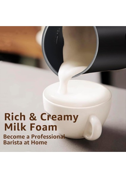 Tam Otomatik Süt Köpürtücü Süt Köpürtücü 4'ü 1 Arada Elektrikli Buharlı Köpürtücü Köpük Makinesi Kahve Sıcak Çikolata Abd Fişi (Yurt Dışından) fırsatları