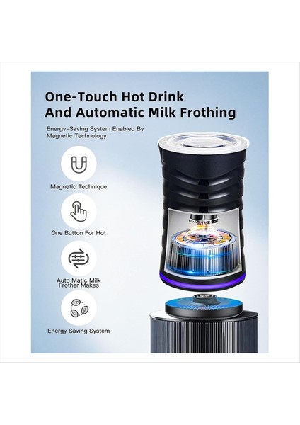 Sıcak ve Soğuk Süt Köpürtücü, Otomatik Kapanma, Kahve ve Süt Için Yapışmaz Kaplamalı Elektrikli Süt Köpürtücü (Yurt Dışından) modelleri