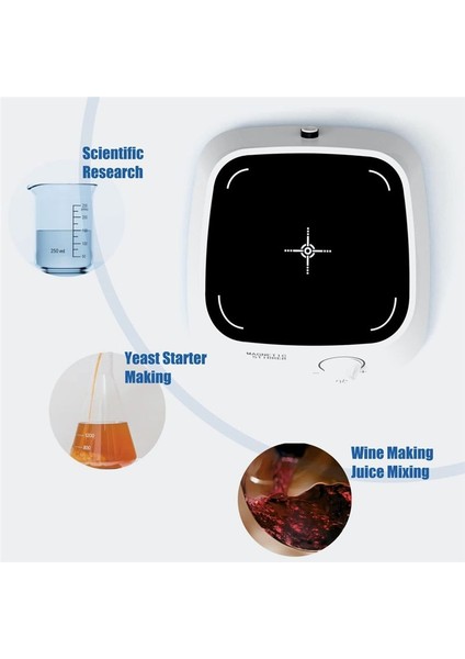 Manyetik Karıştırıcı, 3pcs Karıştırma Çubuklu Karıştırma Plakası (Isıtma Yok), Kapasite 3000ML Manyetik Mikser Ab Fişi (Yurt Dışından) fiyatları