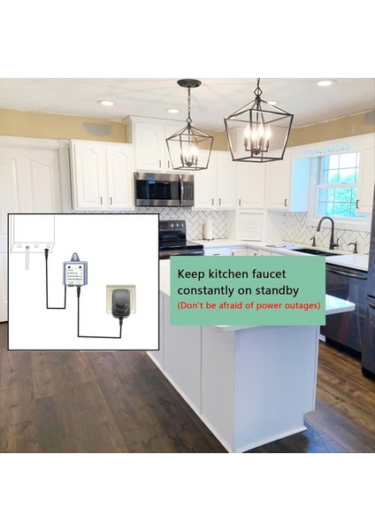 Motionsense Wave ve U Için 169031 Ac Adaptörü Güç Kablosu Adaptör Kiti Mutfak Musluk Parçaları Abd Fişi (Yurt Dışından) fiyatları