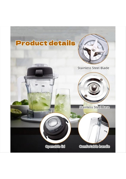 5200 Blender Sürahisi Için 48OZ Konteyner Yedek Parçaları C-Serisi/g-Serisi Blenderlere Uyumludur (Yurt Dışından) modelleri