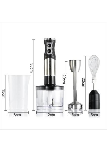 El Tipi Daldırma Blender, 4'ü 1 Arada El Blenderi, Paslanmaz Çelik Çubuk, Doğrayıcılı Emülsiyon Blender, Ab Fişi (Yurt Dışından) fırsatları