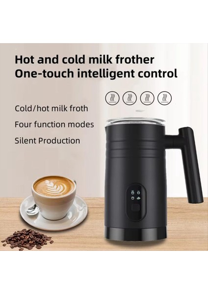 Tam Otomatik Süt Köpürtücü Makinesi Akıllı Dokunmatik Kontrol Süt Isıtıcı Sıcaklık Ayarları Sıcak ve Soğuk Süt Köpürtücü Au Fişi (Yurt Dışından) modelleri