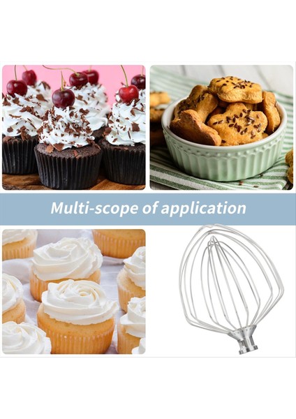Kitchenaid Stand Mikser 7 Litrelik Kase Için Paslanmaz Çelik Çırpma Teli Aparatı, Paslanmaz Çelik Çırpma Teli Yedek Parçası (Yurt Dışından) fırsatları