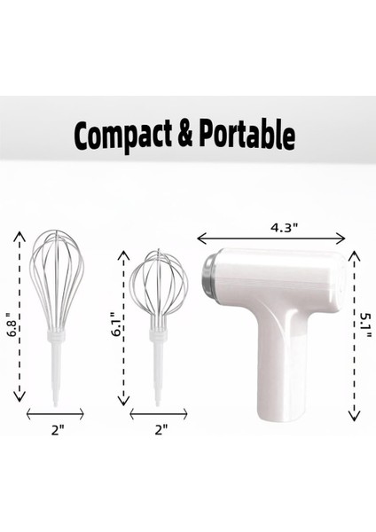 Elektrikli El Mikseri, Çırpıcılar, Taşınabilir Çırpıcı Süt Köpüğü Makinesi, Ev Için Elde Taşınabilir Elektrikli Mikser (Yurt Dışından) fiyatları