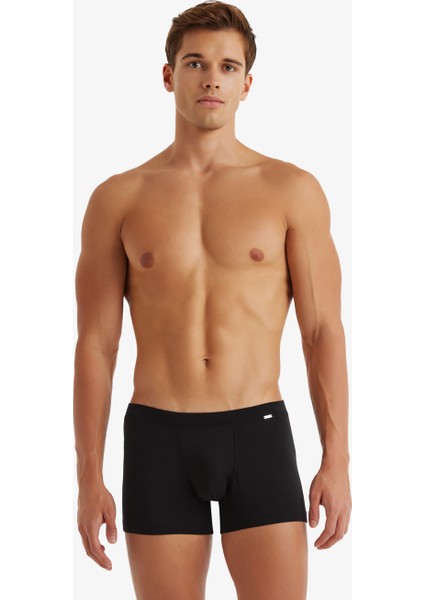 Erkek Modal Elastan Boxer Silver 9310 - Siyah