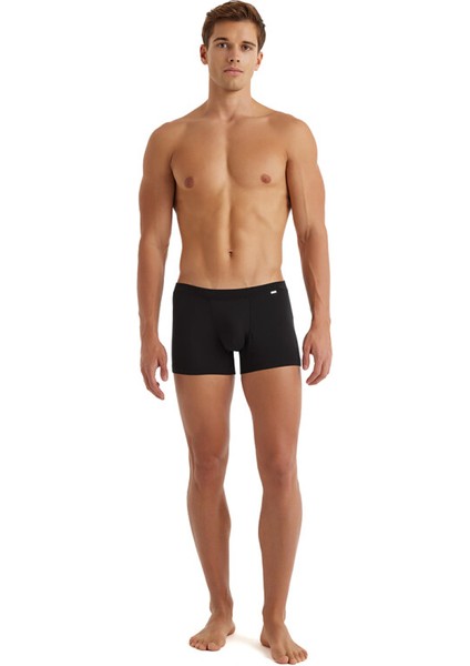 Erkek Modal Elastan Boxer Silver 9310 - Siyah indirimleri