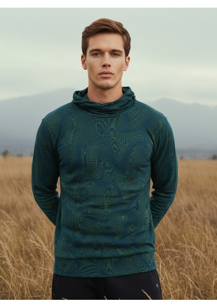 Erkek Termal Sweatshirt 2. Seviye 30703 - Yeşil