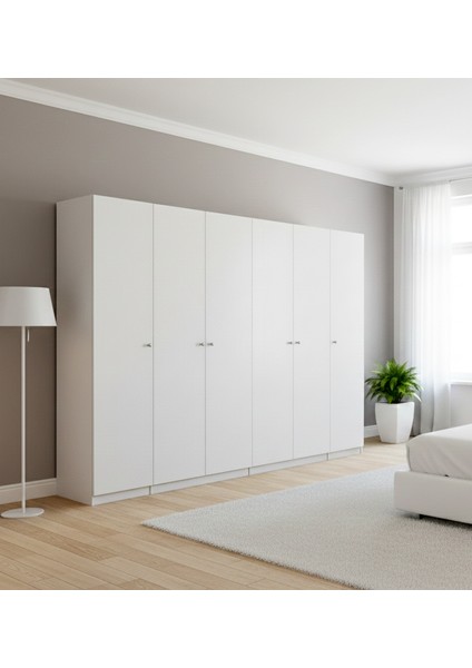 Lutie 6 Kapaklı Dolap