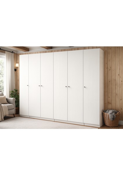 Lutie 6 Kapaklı Dolap