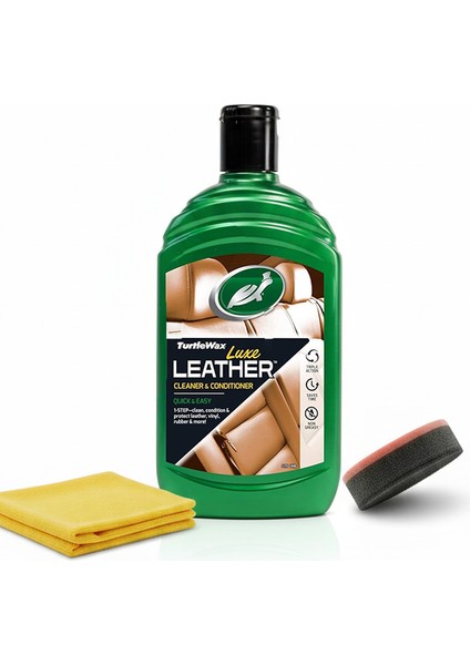 Deri Temizleyici ve Besleyici Krem 500 ml + Mikrofiber Bez+ Cila Sünger