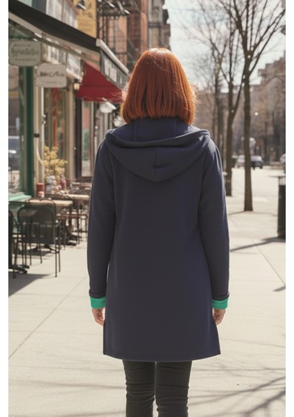 Günlük Renkli Kapüşonlu Spor Kadın Ceket fiyatları