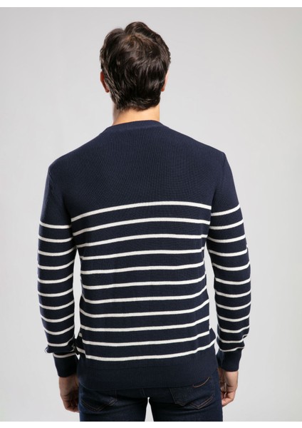 Yuvarlak Yaka Regular Fit Lacivert Erkek Kazak 261 Lcm 241020 Baldwın Lacivert-Ekr modelleri