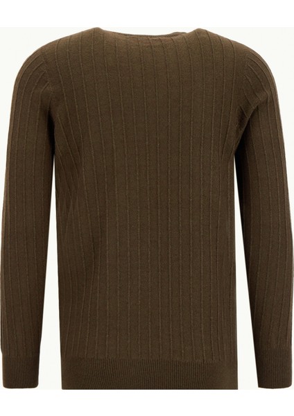 Bisiklet Yaka Standart Haki Erkek Kazak ACE049261479_HAK fiyatları