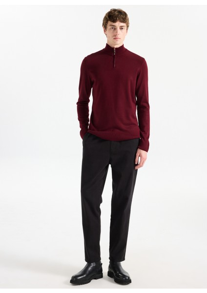 Bato Yaka Basic Düz Bordo Erkek Kazak MML5WM-KZK9530 fiyatları