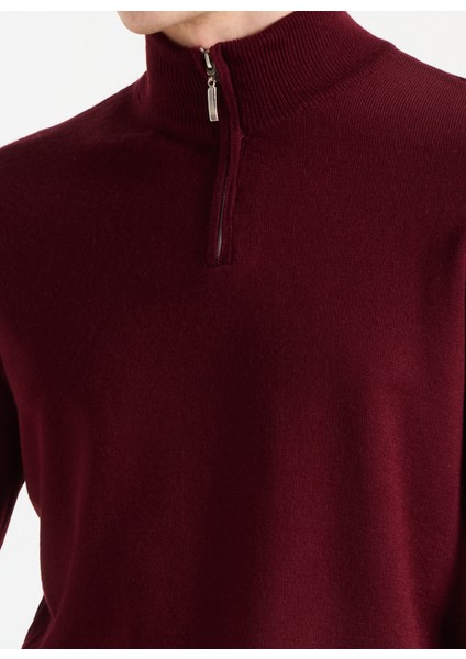 Bato Yaka Basic Düz Bordo Erkek Kazak MML5WM-KZK9530 fırsatları