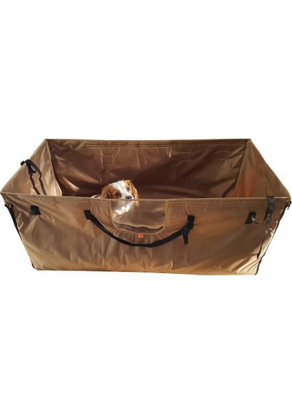 Kedi Köpek Büyük Araç Havuzu 125-60-50 cm Bej