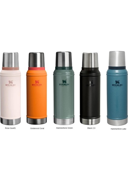 Klasik Vakumlu Çelik Termos 0,94 Lt Black 2.0