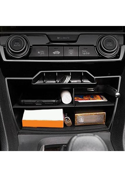 Honda Civic Sedan 2016-2020 Için 10 Gen Için USB Uzatma Kablosu ile Merkezi Konsol Saklama Kutusu Paraları Kartlar Kartları (Yurt Dışından) fırsatları